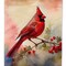 Edge Collections - 11 1/4" X 15 1/2" - Red - Garden Cardinal Garden Flag Decorative Yard Flag - 1 Piece